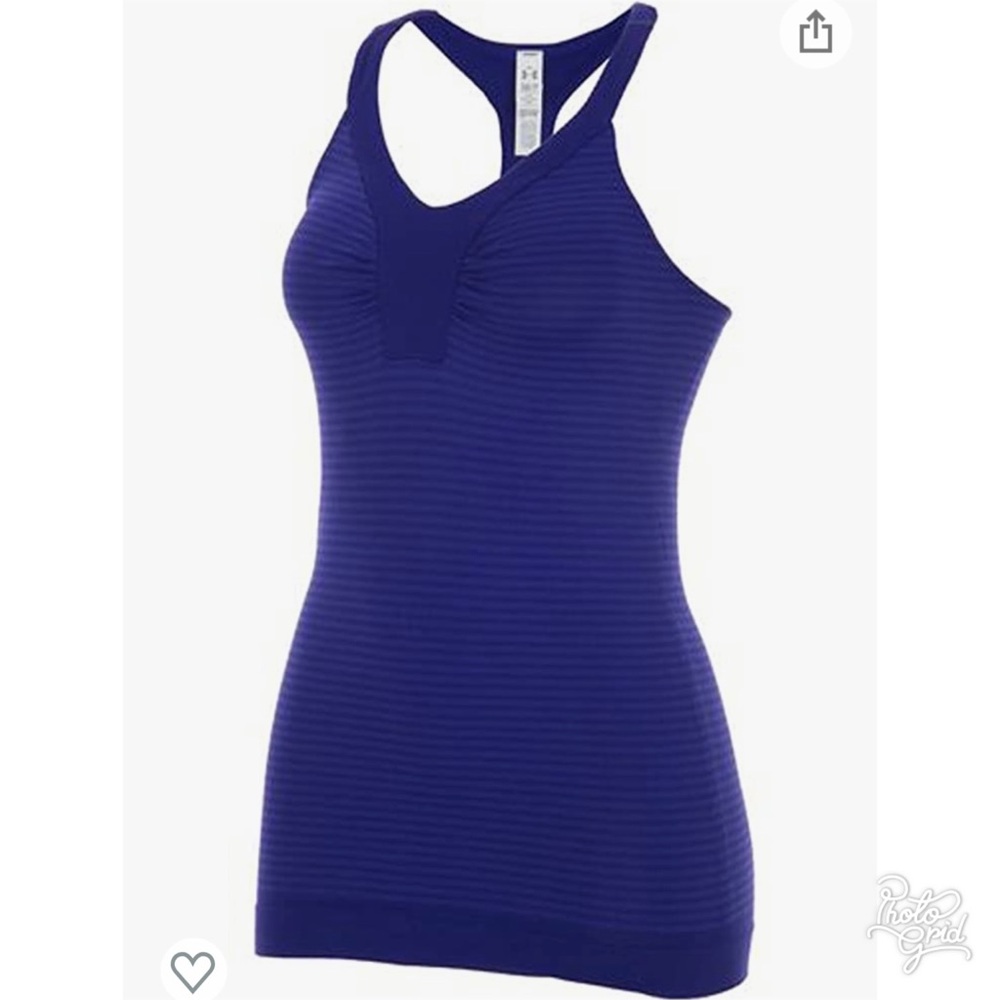 Under Armour (S) Studio Perfectly Seamless Fitted Tank Top in Monarch (Purple)